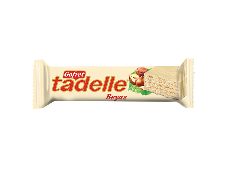 Hazelnut Cream Wafer Covered with White Chocolate