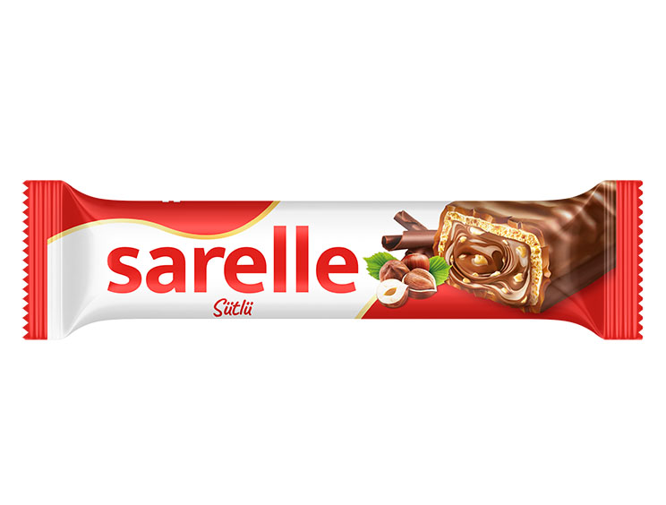 Sarelle Sütlü Çikolata Kaplamalı Fındıklı Gofret
