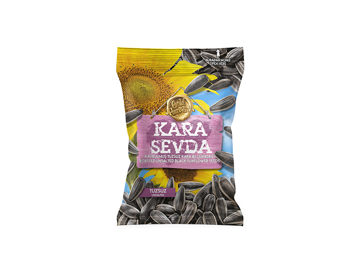 Roasted Unsalted Black Sunflower Seeds